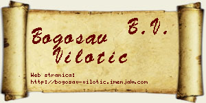 Bogosav Vilotić vizit kartica